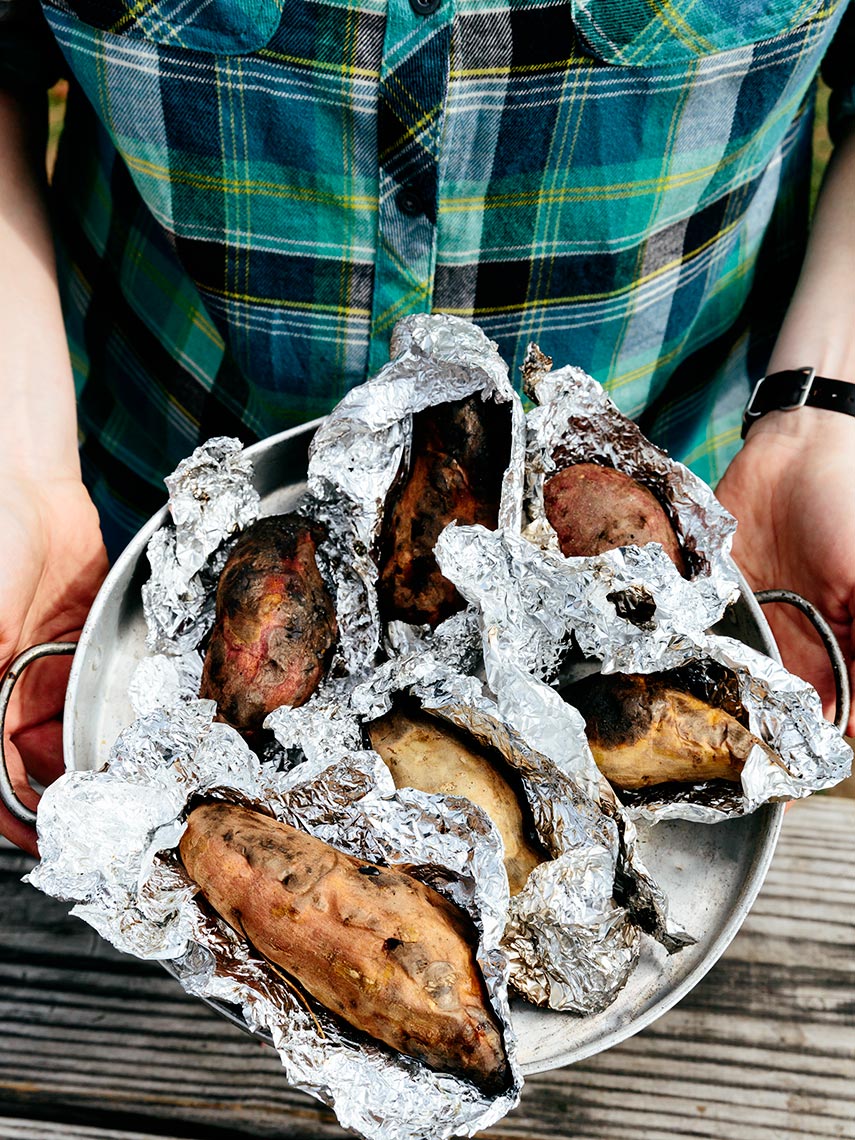 Kristin Teig Photography | Coal Roasted Sweet Potatoes