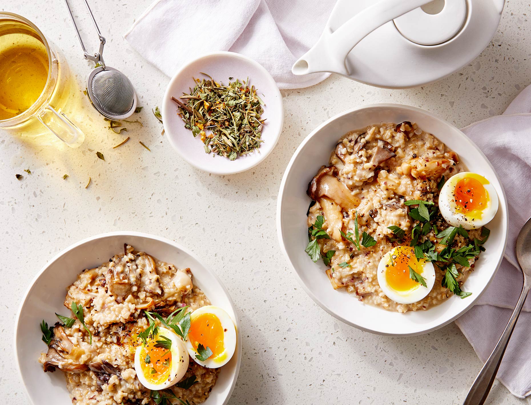 Kristin Teig Photography | Savory Oats with Soft-Boiled Egg for Goop