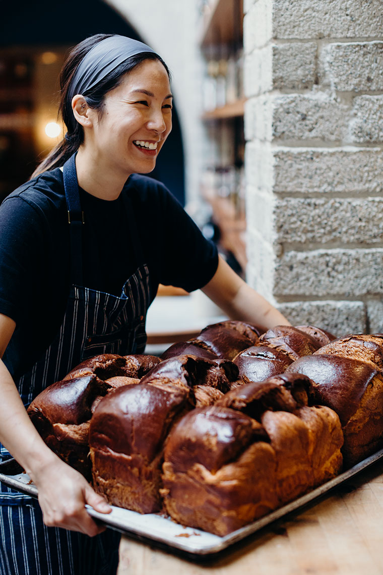 Kristin Teig Photography | Fresh-baked loaves of bread at Republique
